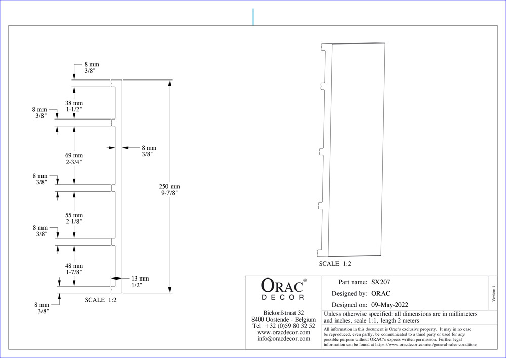 Fußleiste hohe schlichte Sockelleiste SX207 Orac Decor Stuckleiste-SX207.1M Fußleiste hohe schlichte Sockelleiste SX207 Orac Decor Stuckleiste-SX207.1M