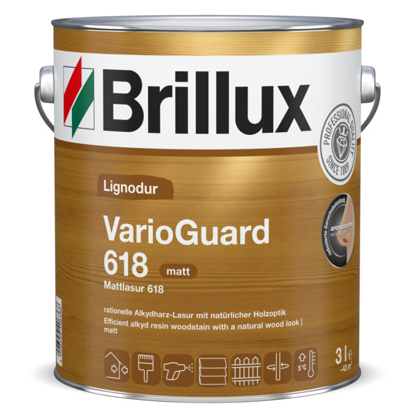 Brillux Mattlasur 618 Brillux Mattlasur 618 Alkydharzlasur farblos | 10 Ltr. Eimer