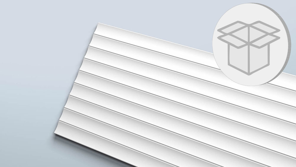 8er 3D-Wandpaneel Box gewölbt extra dünn NMC MEZZALUNA S