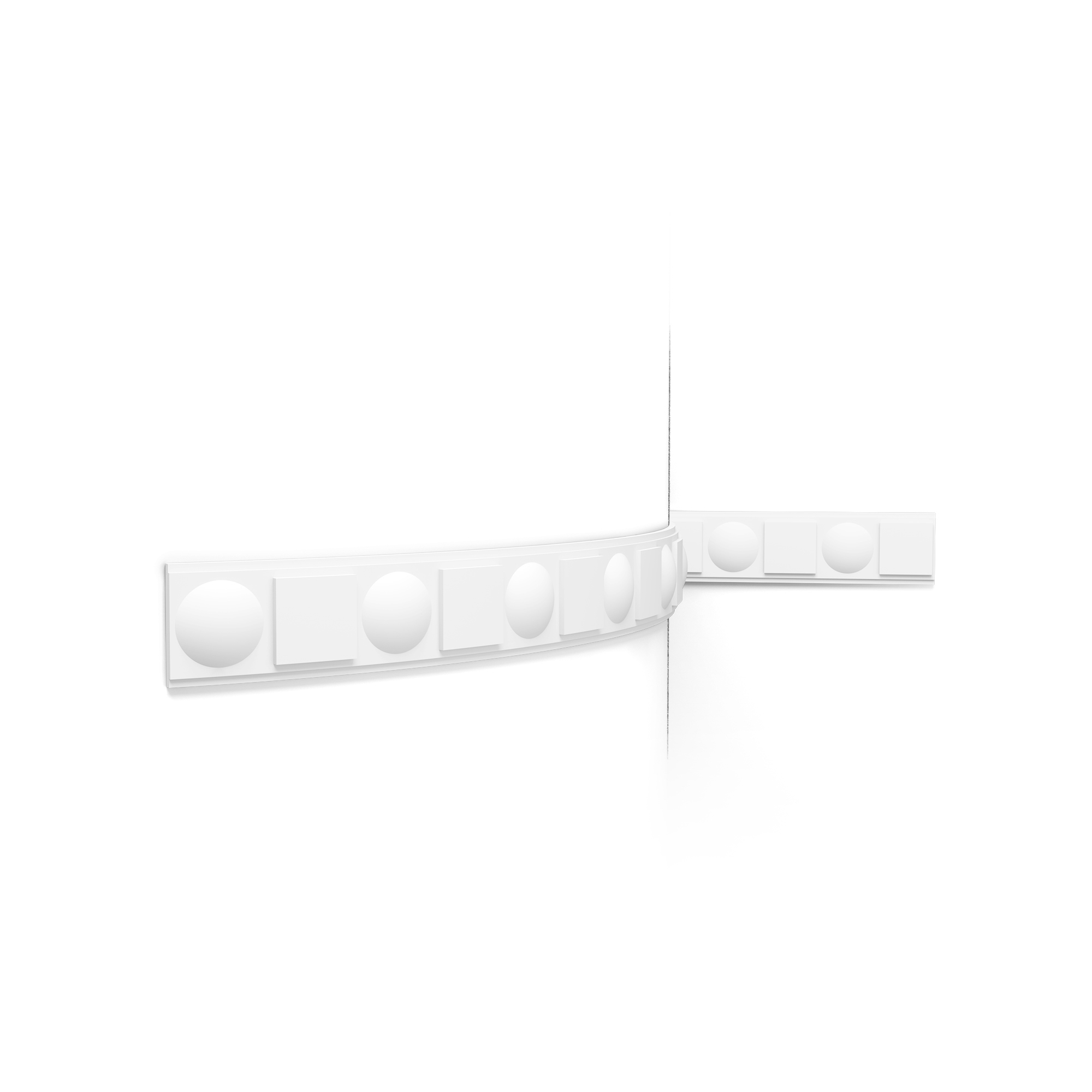 Flexible wall moulding Art Deco design P9902F Orac cornice