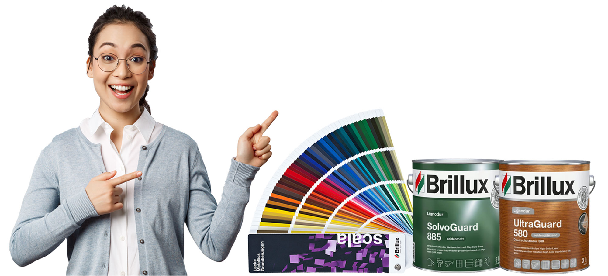 Maler beim Streichen und Beraten - kompaktes Headerbild fuer die FAQ