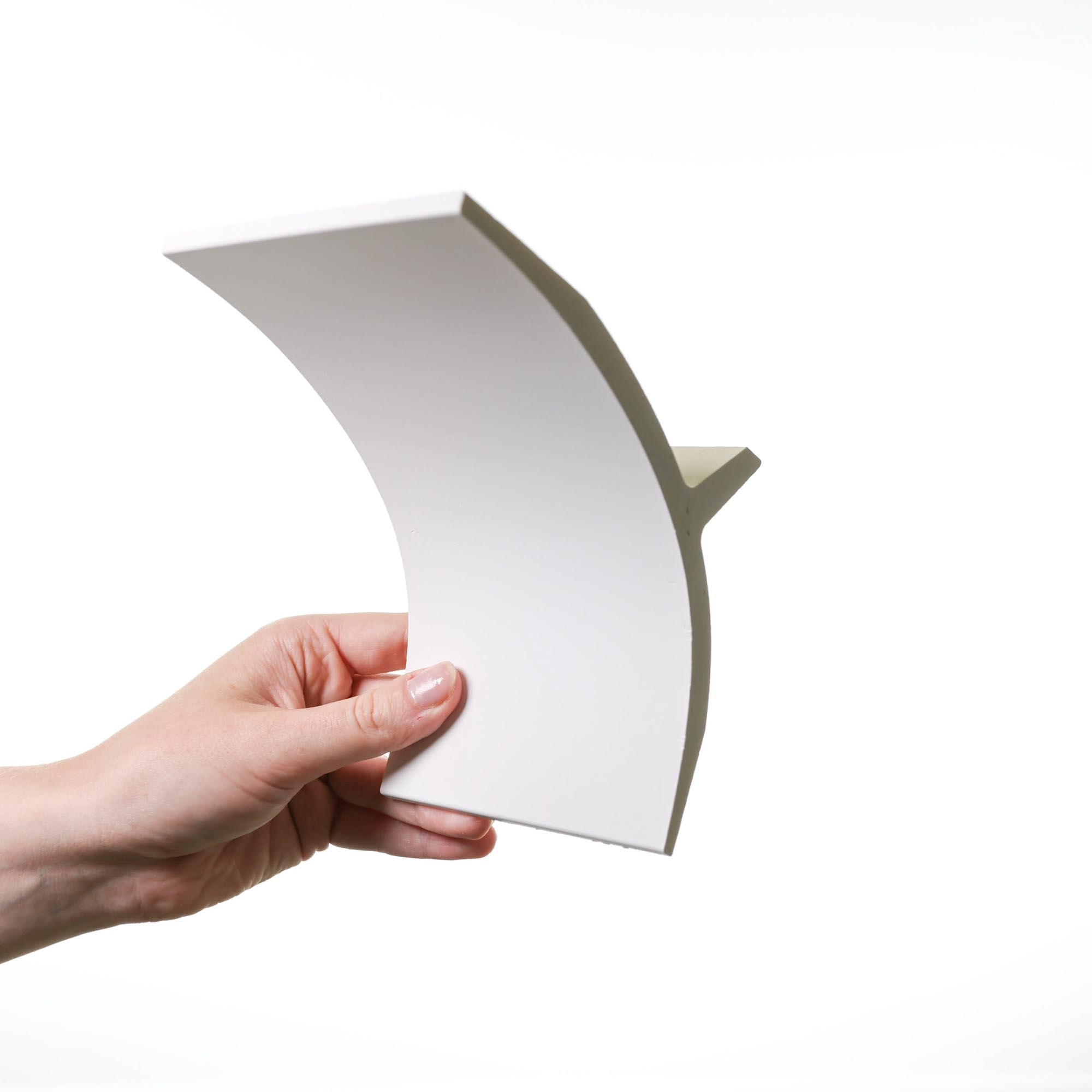 Musterstück Gardinenleiste halbrundes Design vielseitig einsetzbar C991 Deckenleiste ca. 12 cm