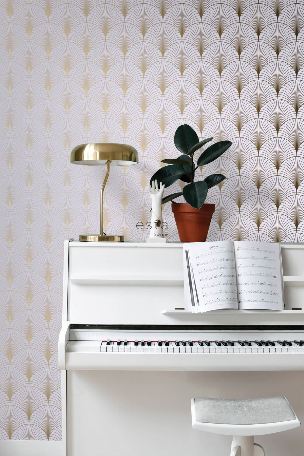 Tapete Fächer Optik Vlies lila 139576