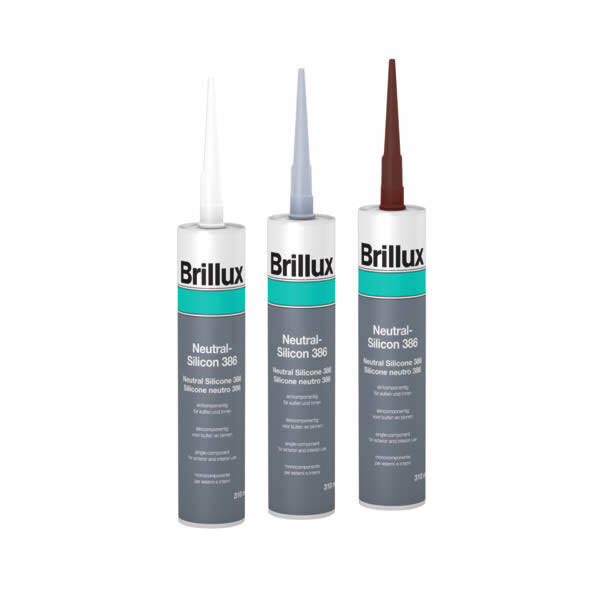 Brillux Neutral-Silicon 386 Kartusche 310 ml weiß-0-038603100095M