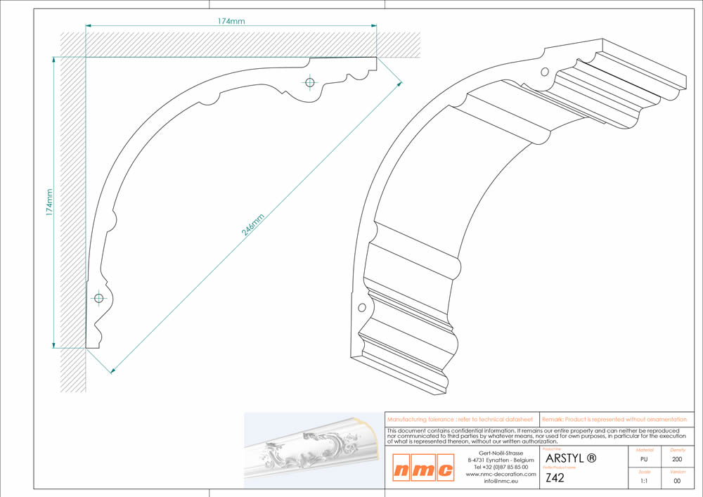Leisten 2er Set NMC Z42 Noel Marquet Deckenleiste-x13-Z42