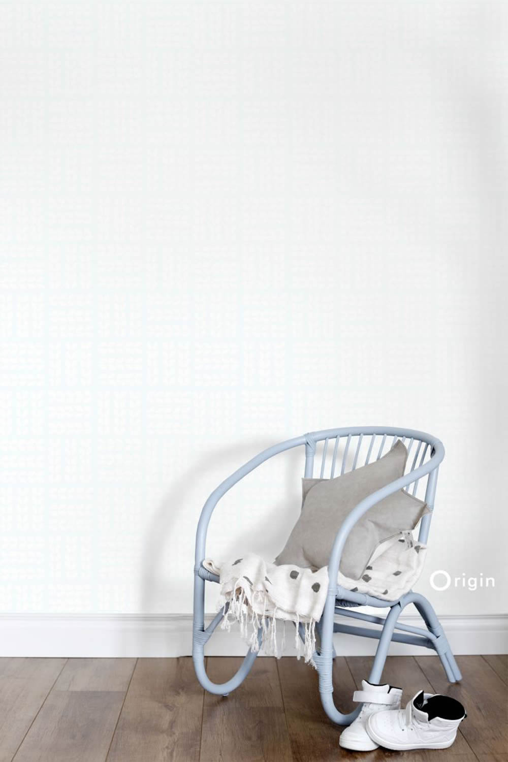 Hell-Mint Vlies Tapete Blätter