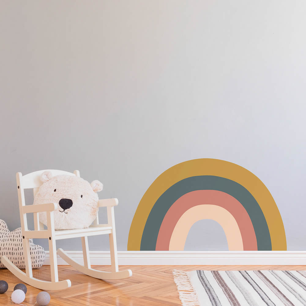 Wandbild Regenbogen Halbkreis vorgekleistert 100 x 58,0 cm