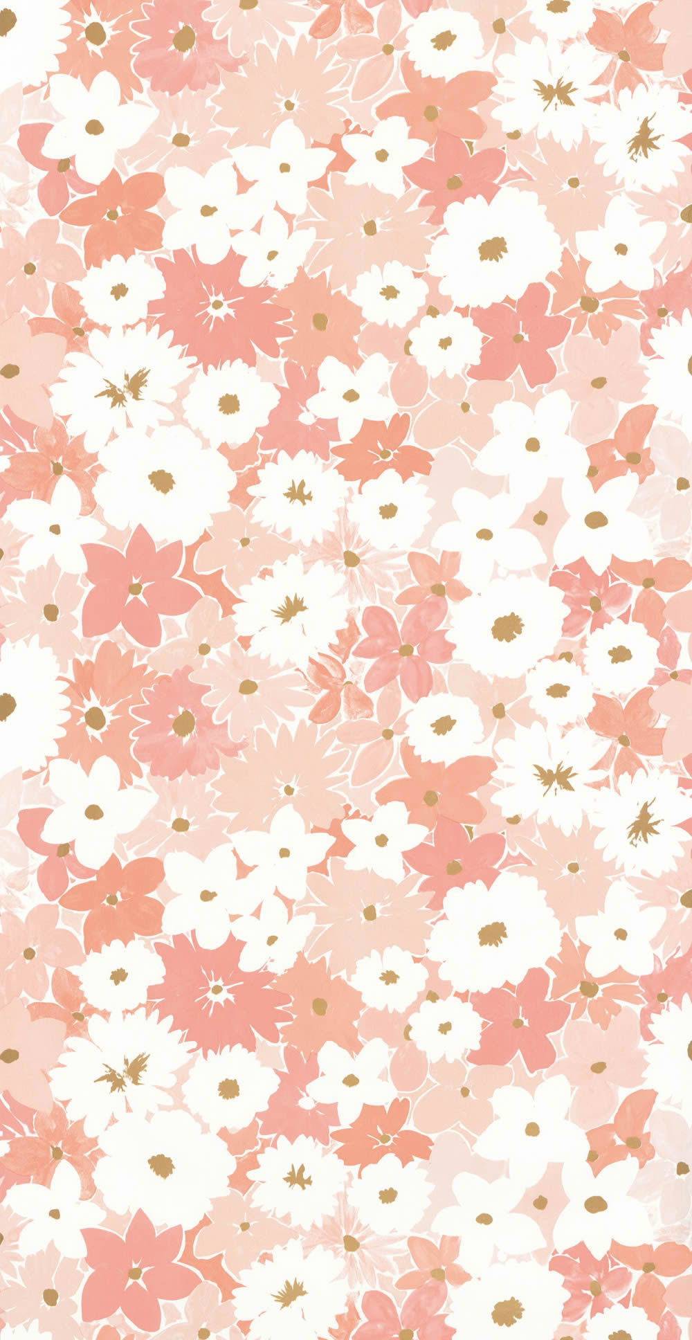 Vliestapete Blüten Blumen weiß pastellrosa LGG104410479