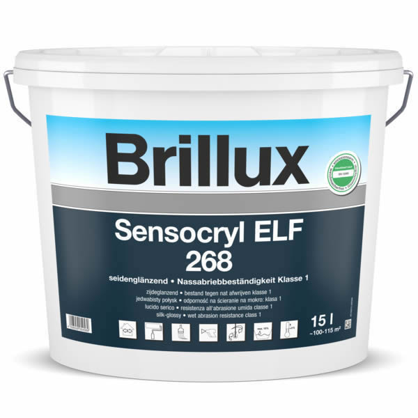 Brillux Sensocryl ELF 268 ELF seidenglänzend weiß | 15 Ltr.