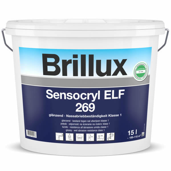 Brillux Sensocryl ELF 269 glänzend weiß | 15 Ltr.