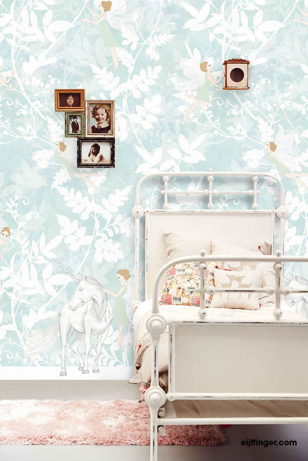 Elves Mint mural tendrils-55-364137