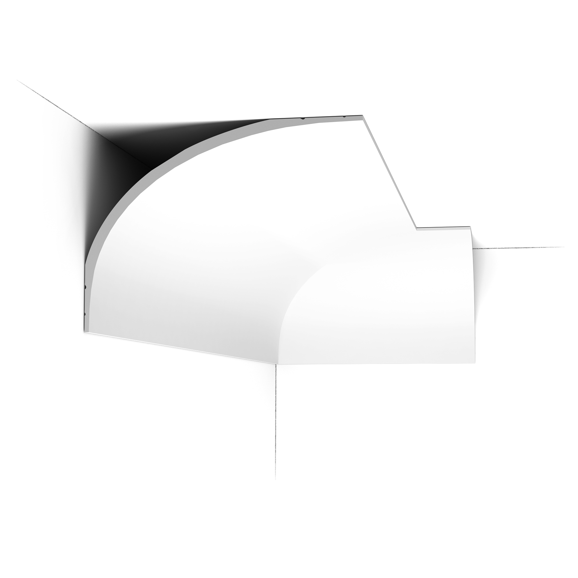 Curved ceiling moulding design C993 Orac Decor cornice moulding