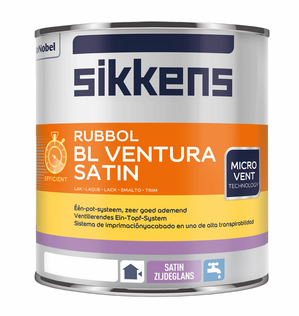 Sikkens Rubbol BL Ventura Satin Wasserbasiertes Ein-Topf-System außen 2,5 Ltr. | weiß-3-16750M
