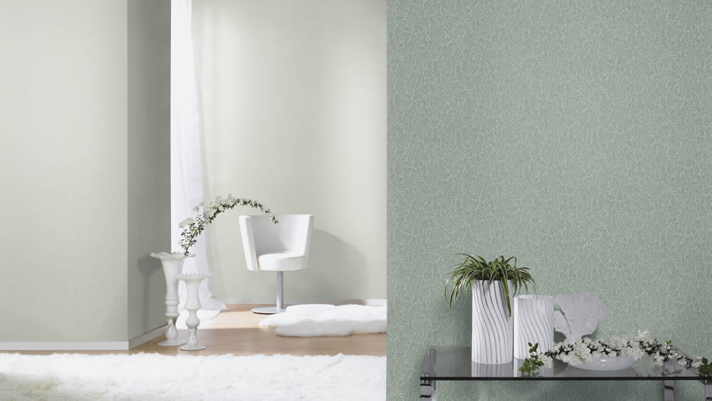 Vliestapete Grün Uni Bambino XIX Rasch 252835_L
