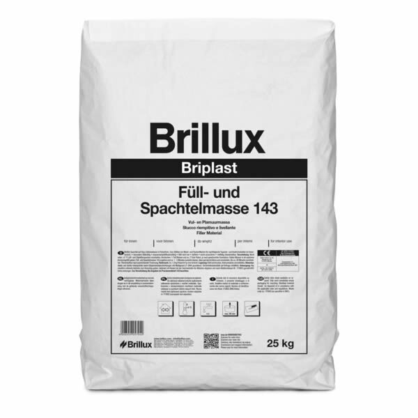 Brillux Briplast Füll- und Spachtelmasse 143 weiß-grau 1 kg-0-014300010000M