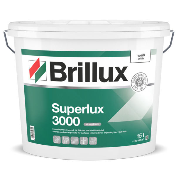 Brillux Superlux ELF 3000 stumpfmatt weiß | 15 Ltr. _L