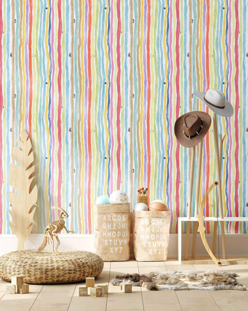 Non-woven wallpaper rainbow colorful colors Heinzelmännchen 27550-HTM