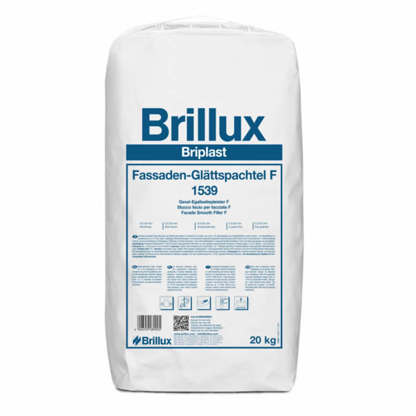 Brillux Briplast Fassaden-Glättspachtel F 1539 weiß 20 kg