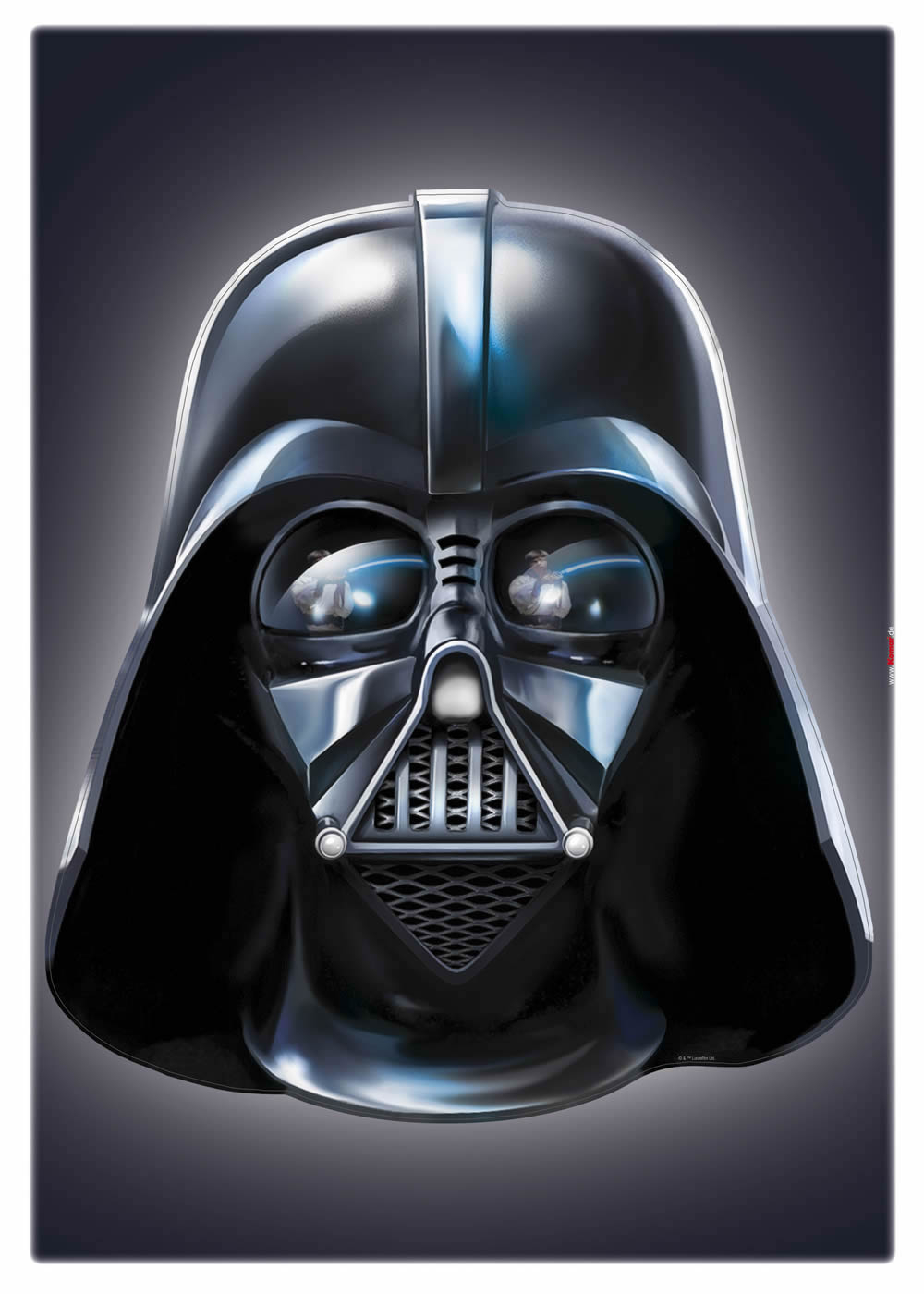 Wandsticker selbstklebend Star Wars Darth Vader Schwarz