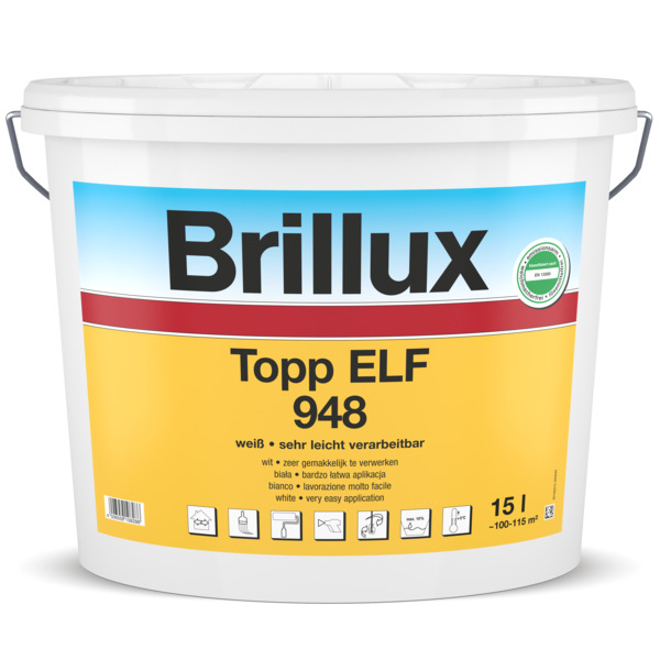 Brillux Topp ELF 948 weiß stumpfmatt 15ltr