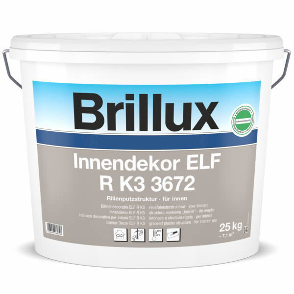 Brillux Innendekor ELF R K3 3672  Rillenputz für innen 25 KG 0095 weiß