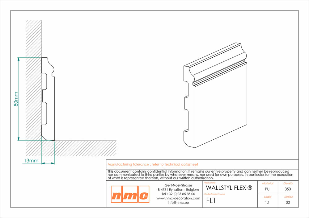 18er Stuckleisten Box Flexible Fußleiste NMC FL1Flex Noel Marquet Flachprofil-x13-FL1Flex-VE