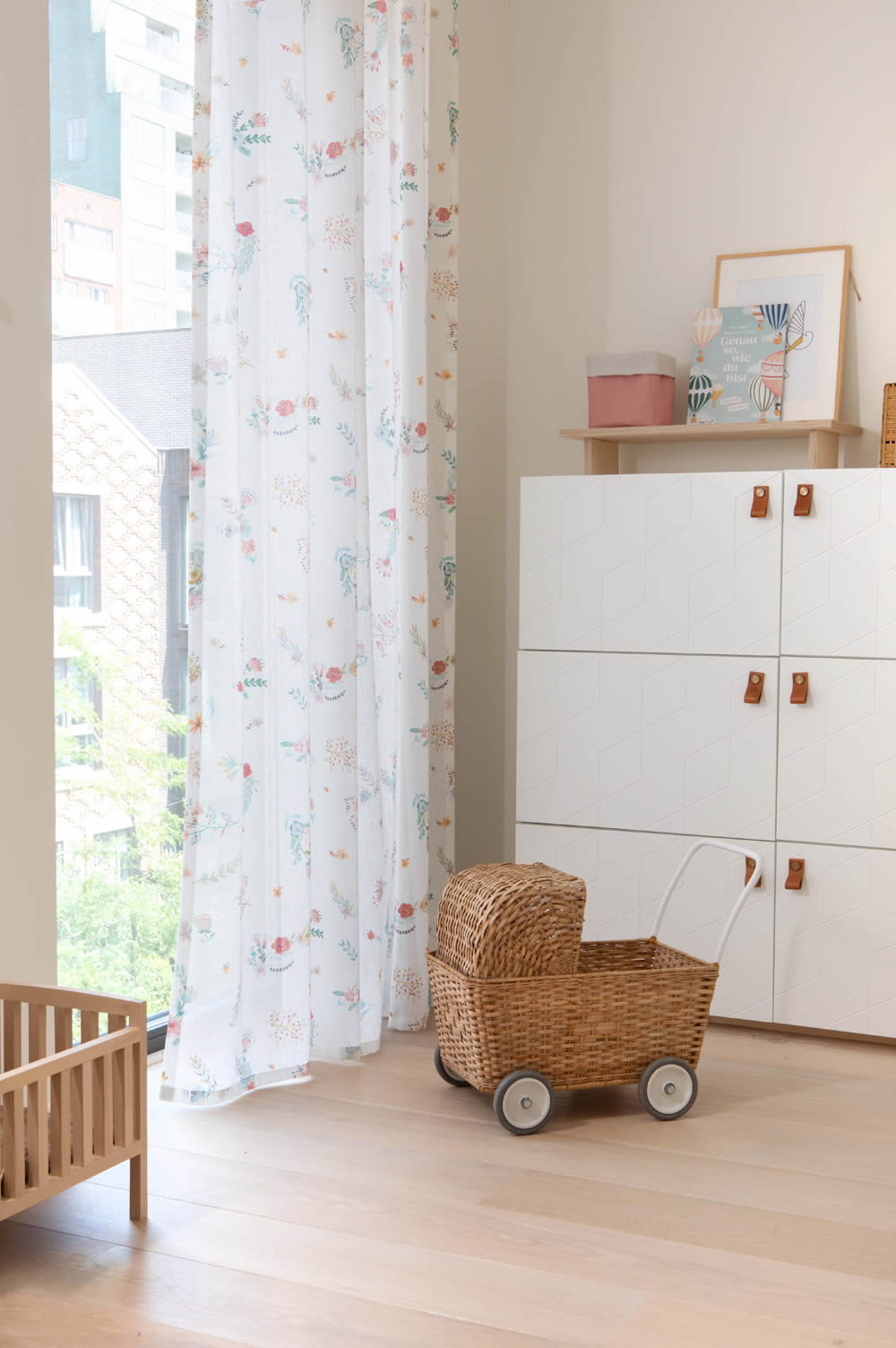 flowers flowers and twigs fabric gray and multicolored Bambino XIX Rasch 840208-23-840208.1M