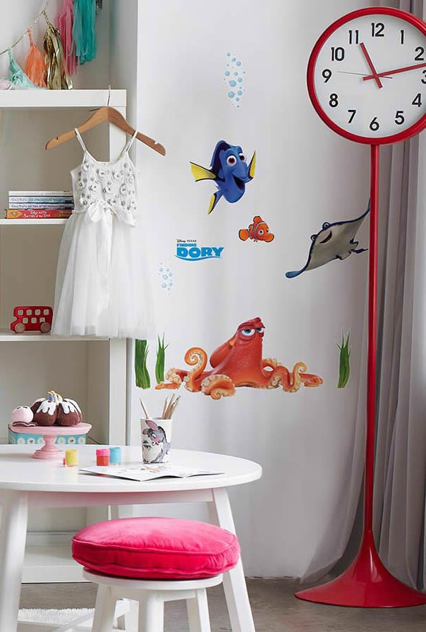 Wandsticker selbstklebend Findet Dorie Nemo Unterwasser