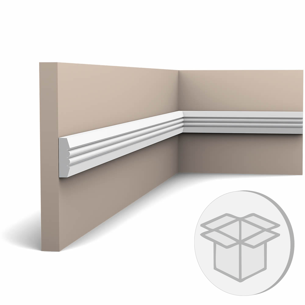 50er Stuckleisten Box P5021F Flexible Wandleiste Orac Decor Stuckleiste-P5021F-VE