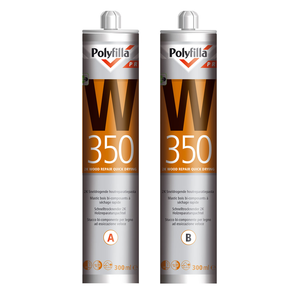 Sikkens Polyfilla Pro W350 2K Holzreparatur-Füllmasse beige