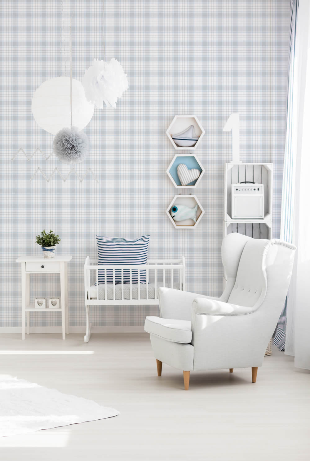 shapes non-woven wallpaper lilac and blue Little Love AS Creation 381223-8-381223.1M