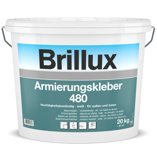 Brillux Armierungskleber 480 weiß, 20 kg Eimer