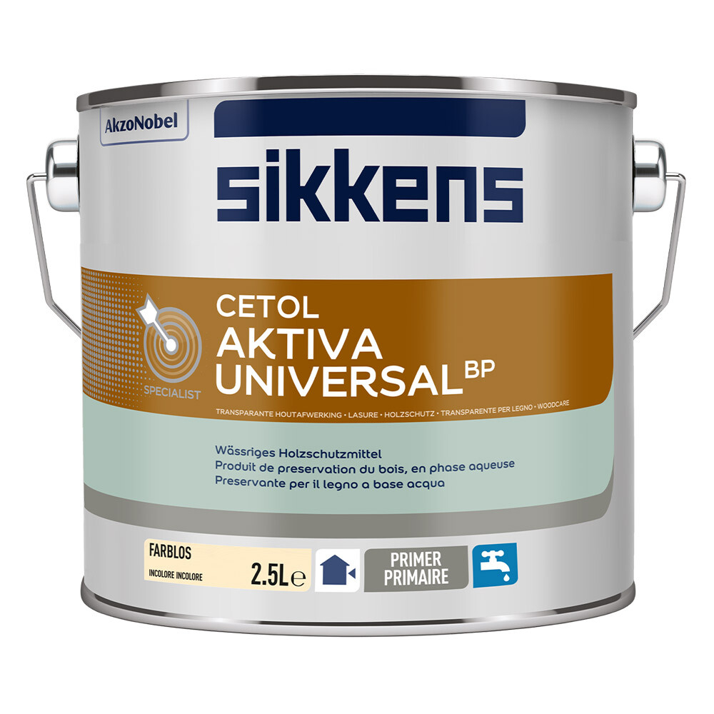 Sikkens Cetol Aktiva Universal BP farblose Imprägnierung (Holzschutzmittel) 2,5 Ltr.-2-812517M