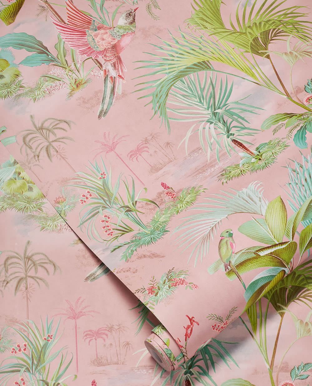 Wallpaper palm trees nature pink green Pip Studio 5 300141-55-300141