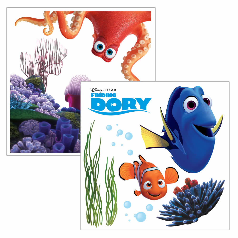 Fenstersticker selbsthaftend Findet Dory Bunt Nemo
