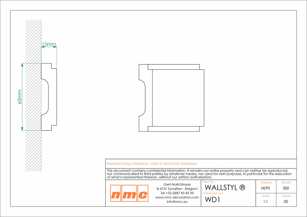 23er Stuckleisten Box Wandleiste NMC WD1 Noel Marquet Stuckleiste-x13-WD1-VE