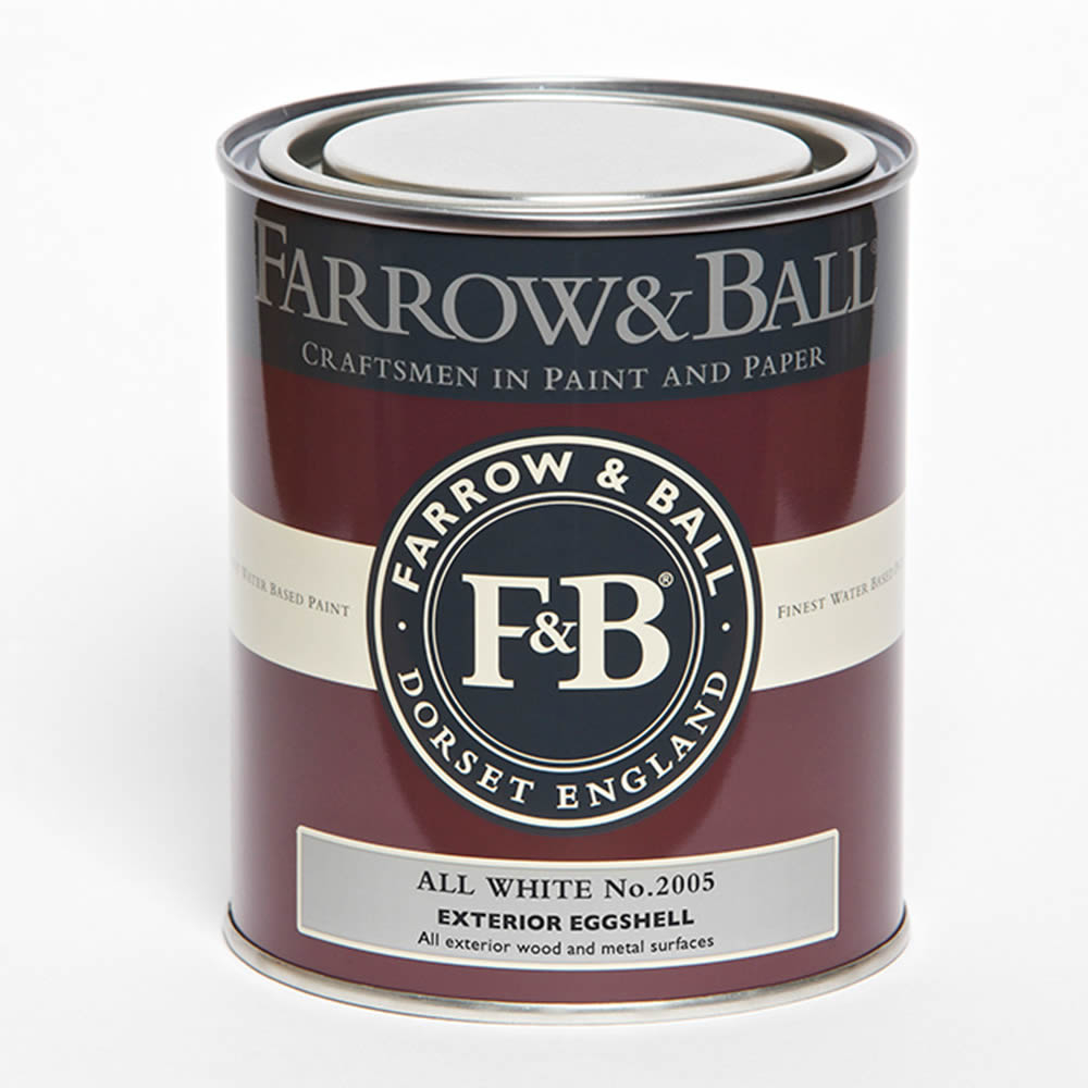 Farrow&Ball Exterior Eggshell All White No. 2005 - 2,5 Liter Dose