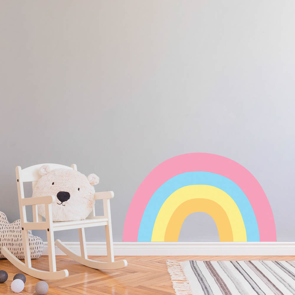Wandbild Regenbogen modern vorgekleistert 100 x 58,0 cm