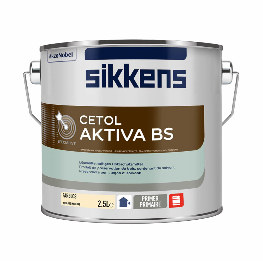 Sikkens Cetol Aktiva BS farblose Imprägnierung (Holzschutzmittel) 10 Ltr.-2-810064M