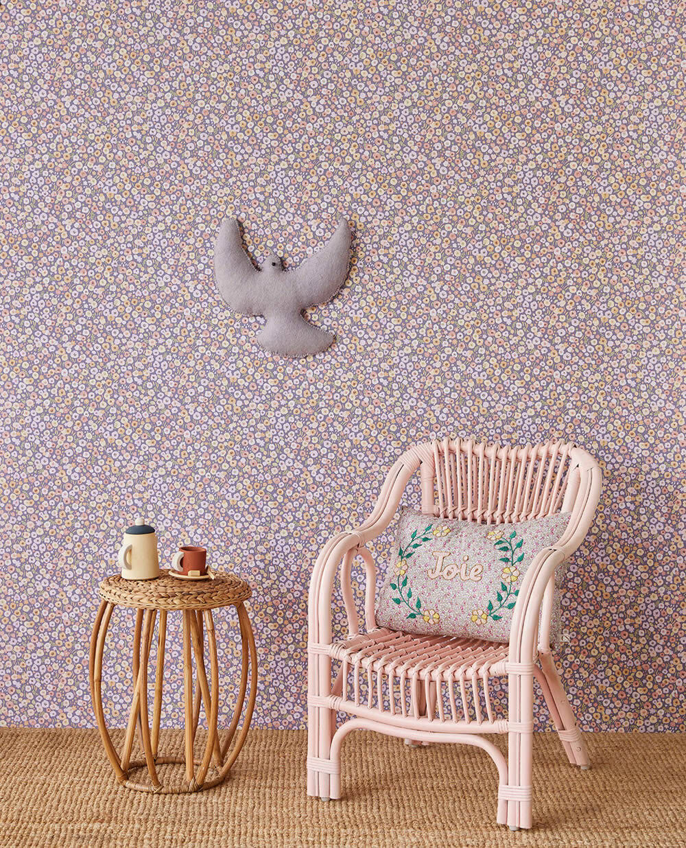 nature motifs flowers non-woven wallpaper purple Explore Eijffinger 323063