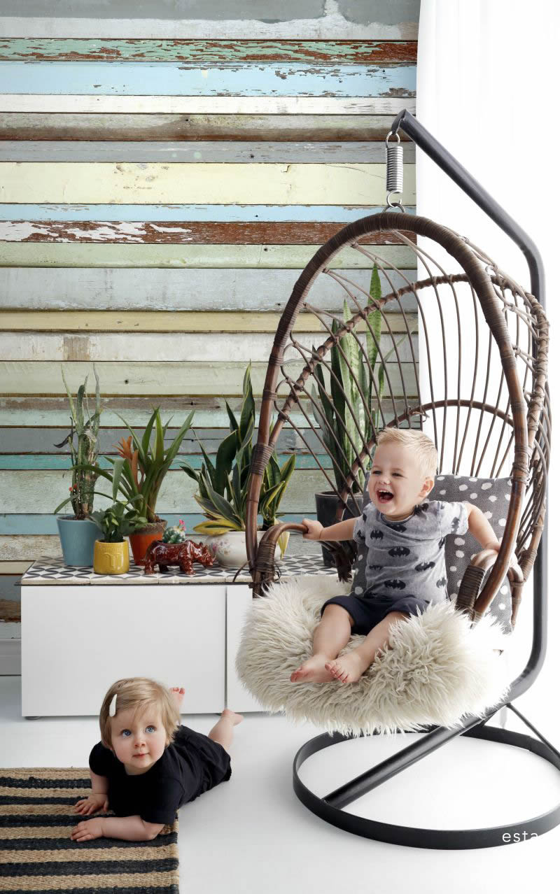 Mural wood look Xl-23-158004