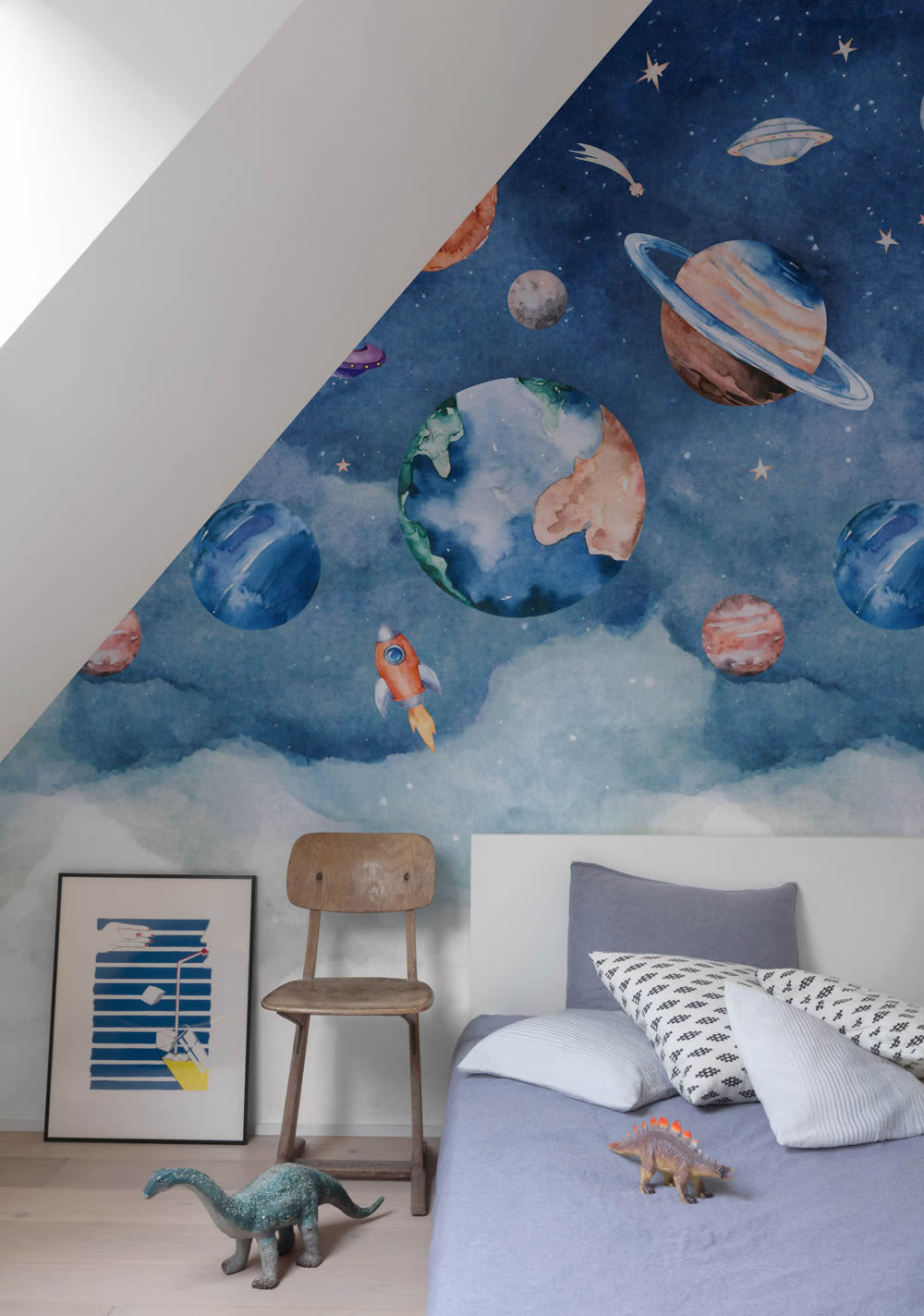 Wandbild 1,59 x 2,80 m Weltraumtapete Planeten Universum A77201