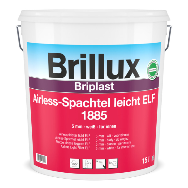Brillux Briplast Lightfill 1885 weiß ehem. Airless-Spachtel 15 Ltr. Eimer