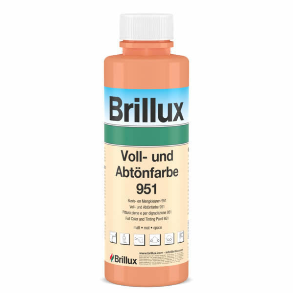 Brillux Voll- und Abtönfarbe 951 matt curry 0,5 Liter
