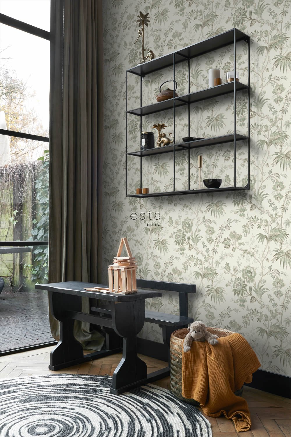 Tapete Blumen Vintage Blumenranken beige 139400