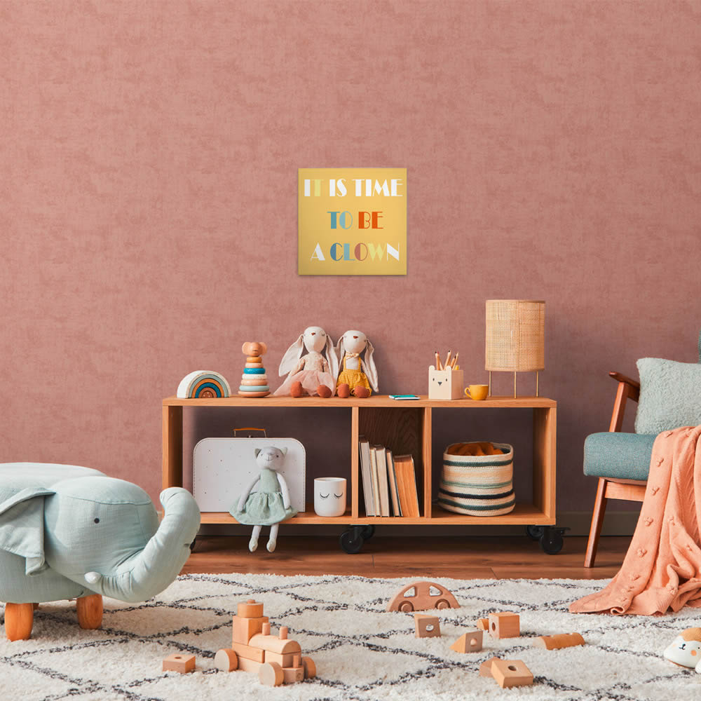 Canvas picture cheerful lettering yellow DD129384 30 x 30 cm