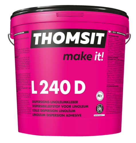 Thomsit L 240 D EC1 Dispersions-Linoleumkleber 15 kg Eimer-67-30117