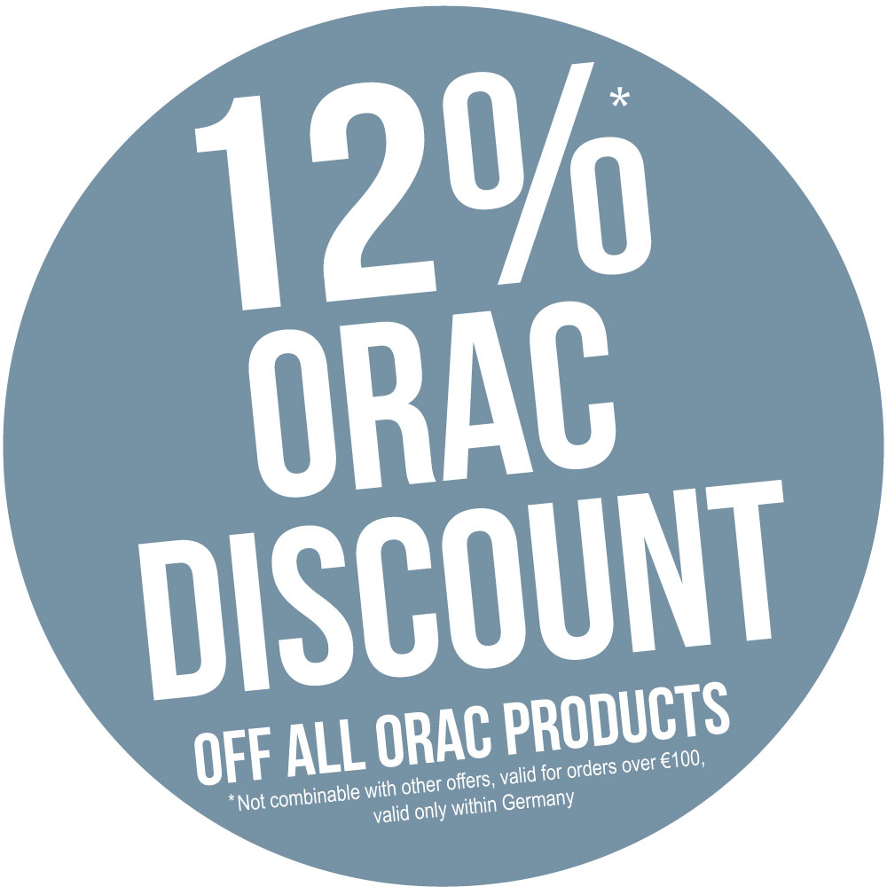 12 % Rabatt auf alle Stuckleistenprodukte von Orac