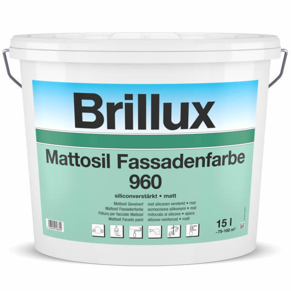 Brillux Mattosil Fassadenfarbe 960 weiß | 15 Ltr.