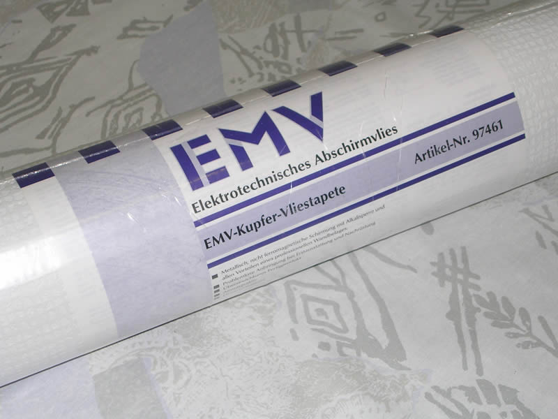 97402_97420_EMV_Abschirmvlies.jpg 6-97420 EMV-Abschirmvlies gute Abschirmung gegen elektromagnetische Felder Großrolle